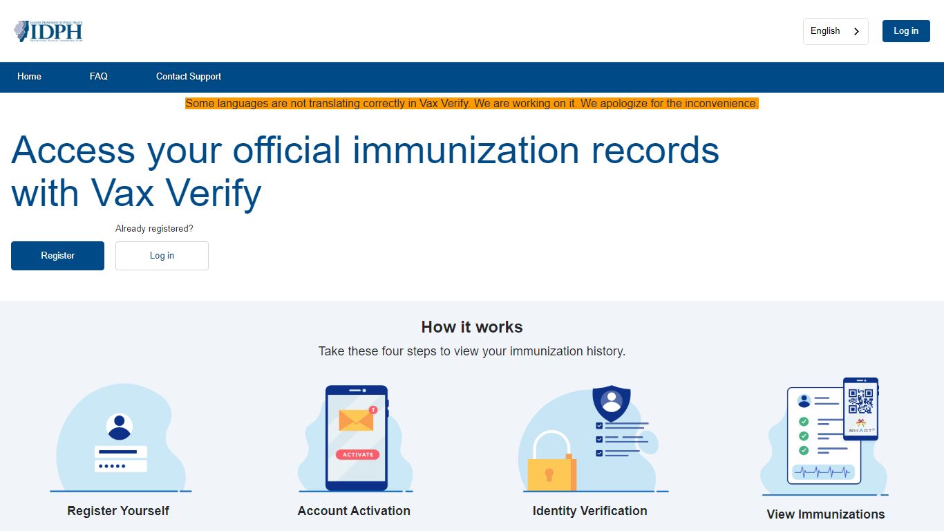 Access your official immunization records with Vax Verify - Illinois